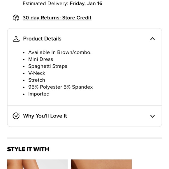 Fashion Nova Leopard Print Mini Dress - Tan and Black - Picture 4 of 4